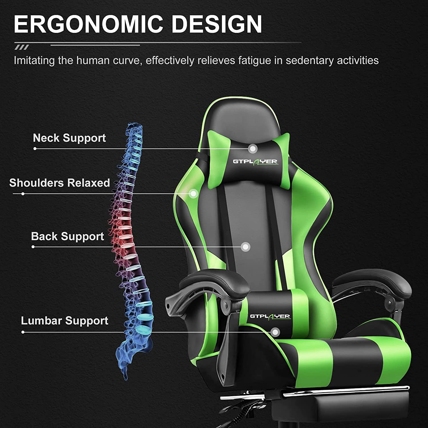 GT800A Adjustable Footrest for Office & Home - Ergonomic Support for Comfortable Work & Relaxation | Perfect for Desks, Chairs, and Standing Workstations