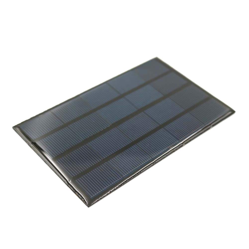 5V 2W Polycrystalline Solar Panel Kit - Waterproof Resin Encapsulated DIY Solar Charger for Outdoor, Camping, RV, Boat & Emergency Power Supply
