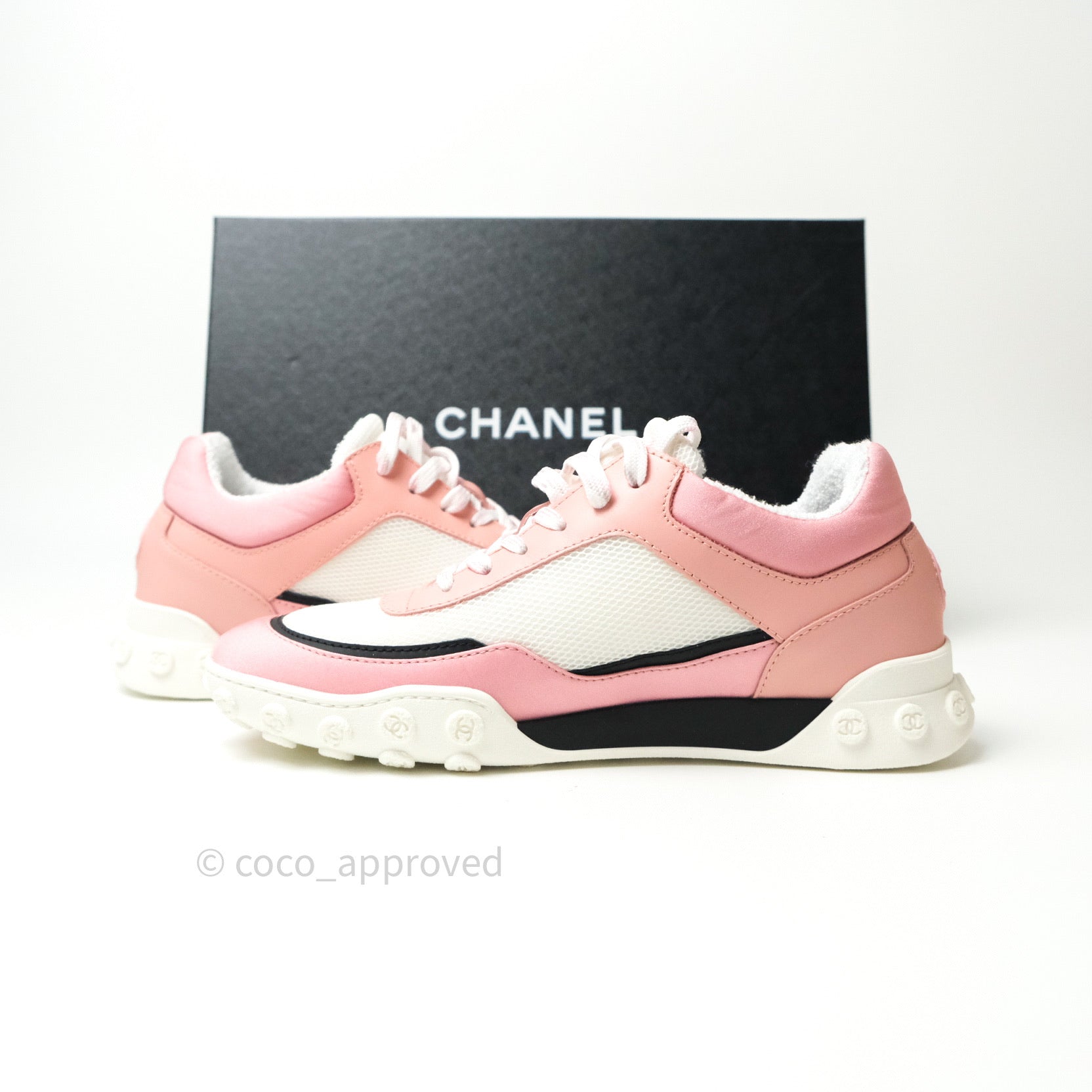 Chanel CC Logo Sneakers in Pink - Women's Size 38 | Luxury Fashion Shoes for Casual Wear & Street Style Outfits