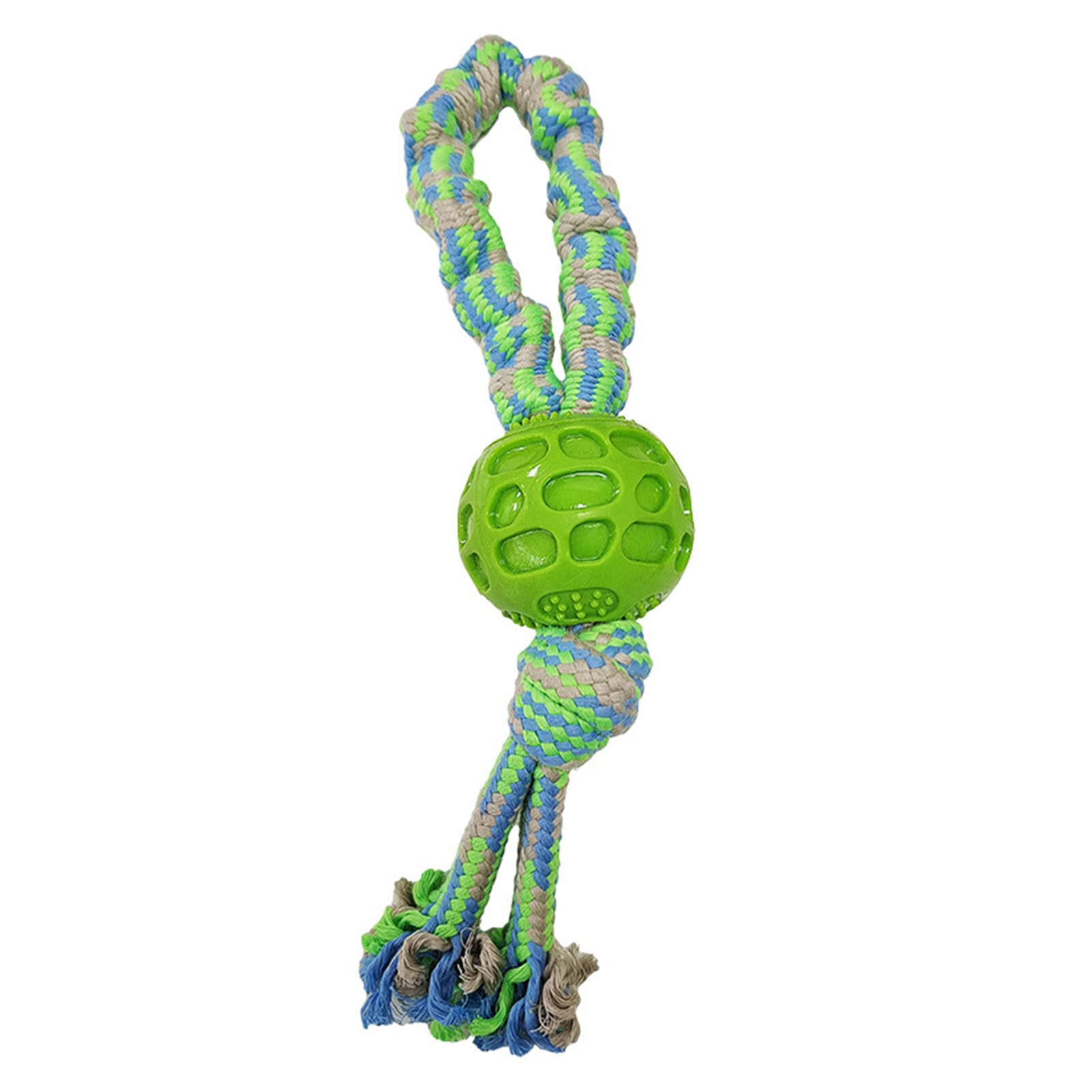 Angel3292 Durable Dog Chew Toy - Bite Resistant TPR Ball with Rope for Small, Medium & Large Dogs - Interactive Pet Teeth Cleaning & Grinding Toy - Perfect for Playtime, Training & Dental Health