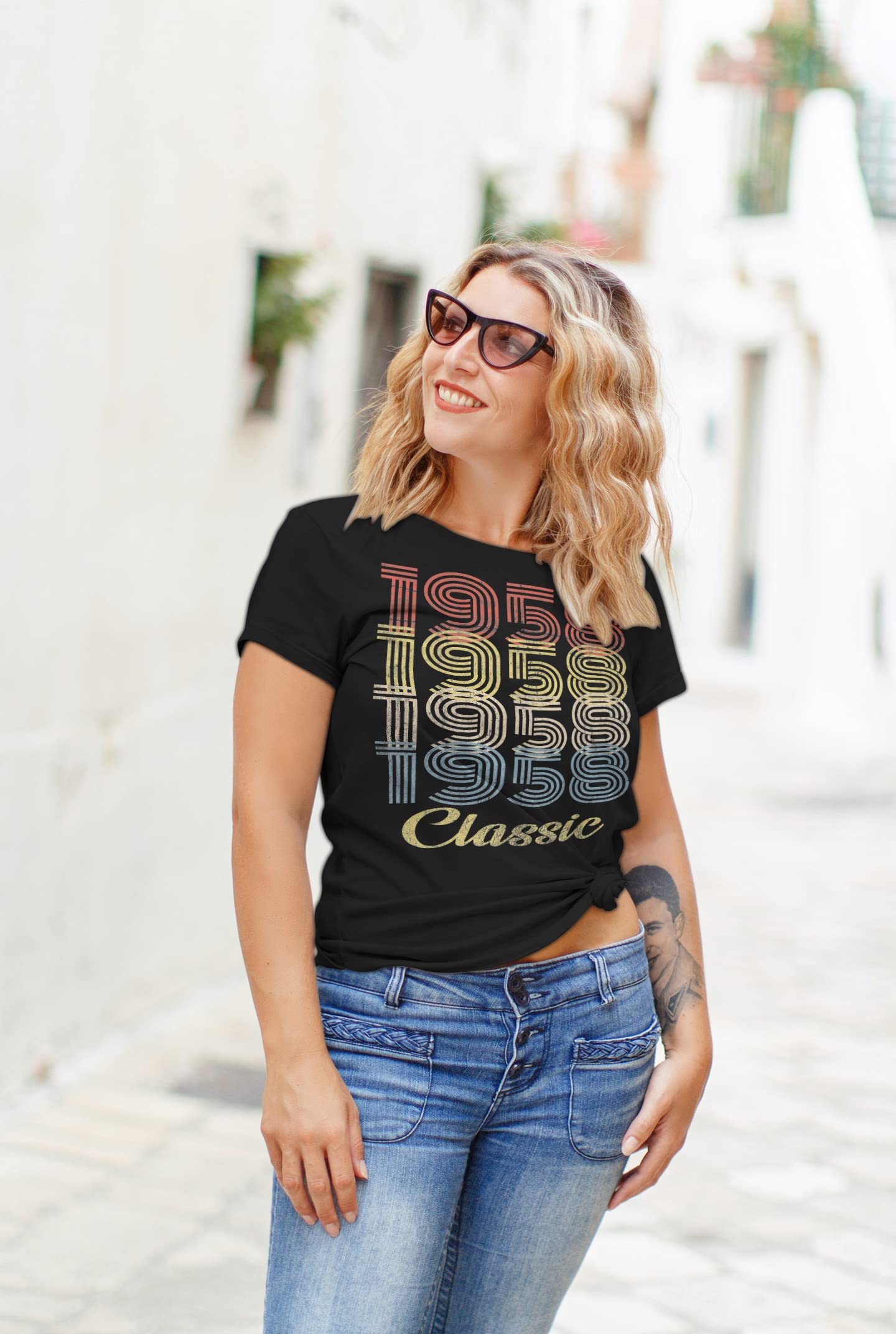 80th Birthday Gift for Women - Vintage 1945 Retro Birthday T-Shirt - Perfect for Milestone Celebrations & Photo Shoots