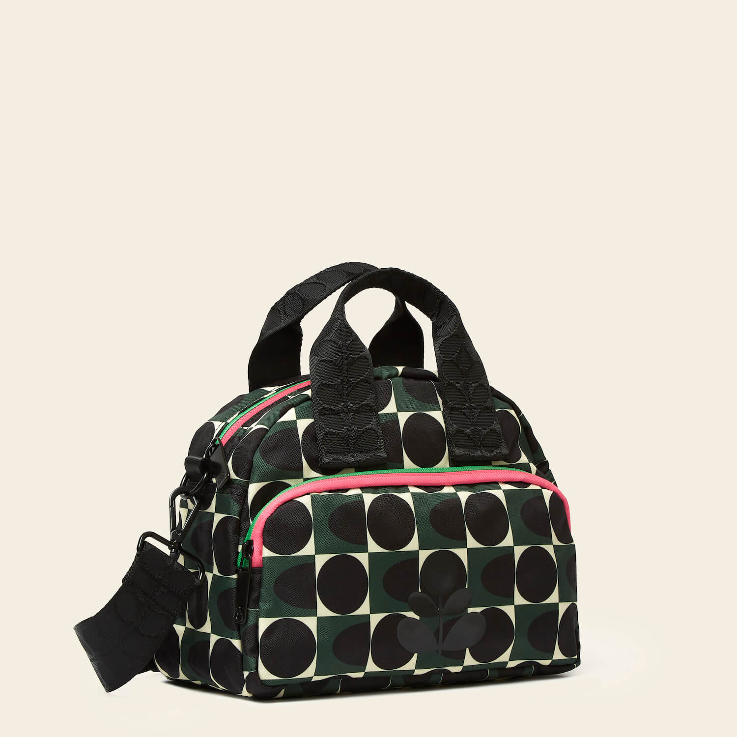 Stylish Radial Handbag - Spot Square Forest Print Crossbody Purse for Women | Fashionable Everyday Use, Work, and Travel Accessory