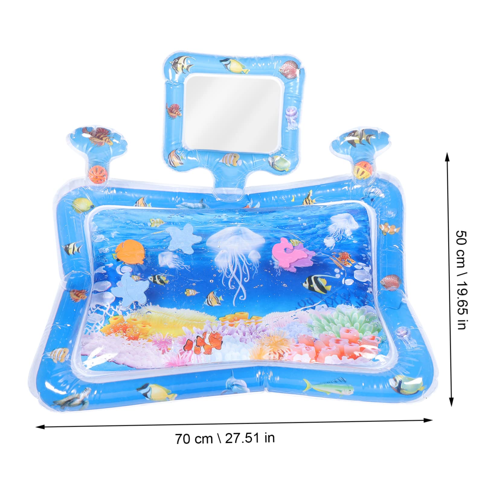**iFundom Inflatable Tummy Time Play Mat for Babies - Water Mat for Infants, PVC Sensory Toy for Floor & Water Play - Perfect for Indoor & Outdoor Activities**