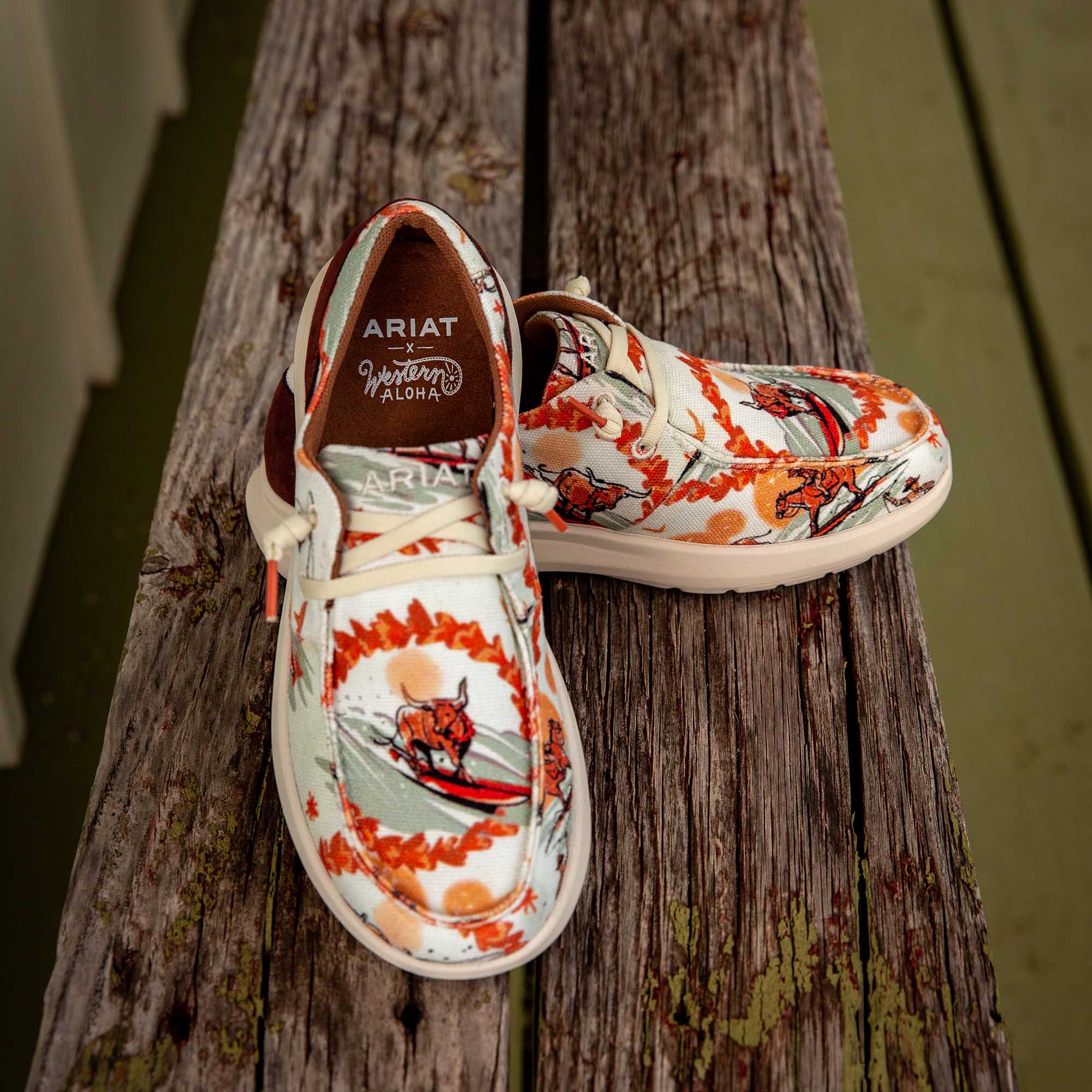 Ariat Women's Hilo Western Aloha Shoes - Comfortable Cowgirl Boots for Country Dancing & Outdoor Activities