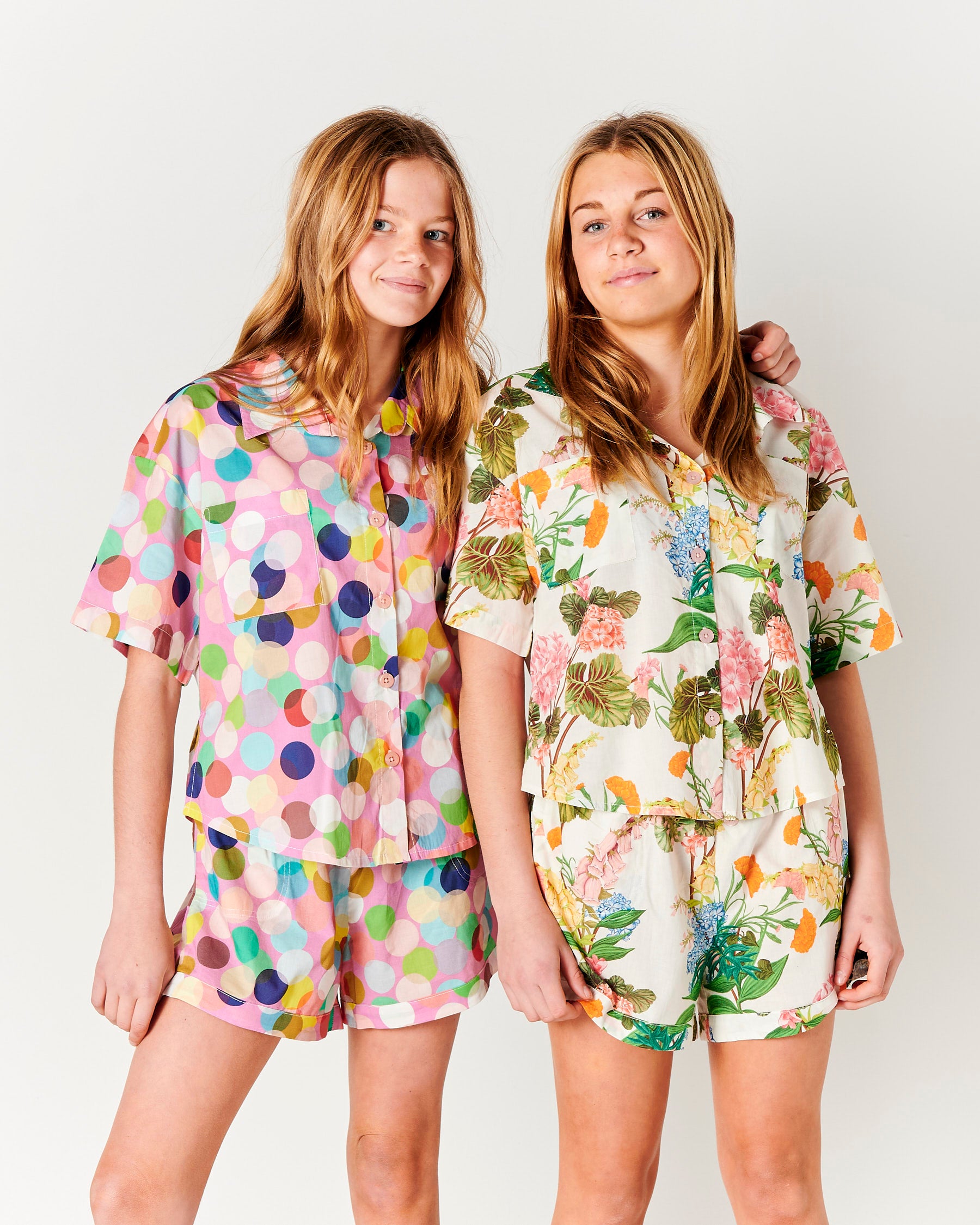 Organic Cotton Short Sleeve Pajama Set for Teens - Soft & Comfortable Sleepwear for Girls - Perfect for Bedtime, Lounging & Sleepovers
