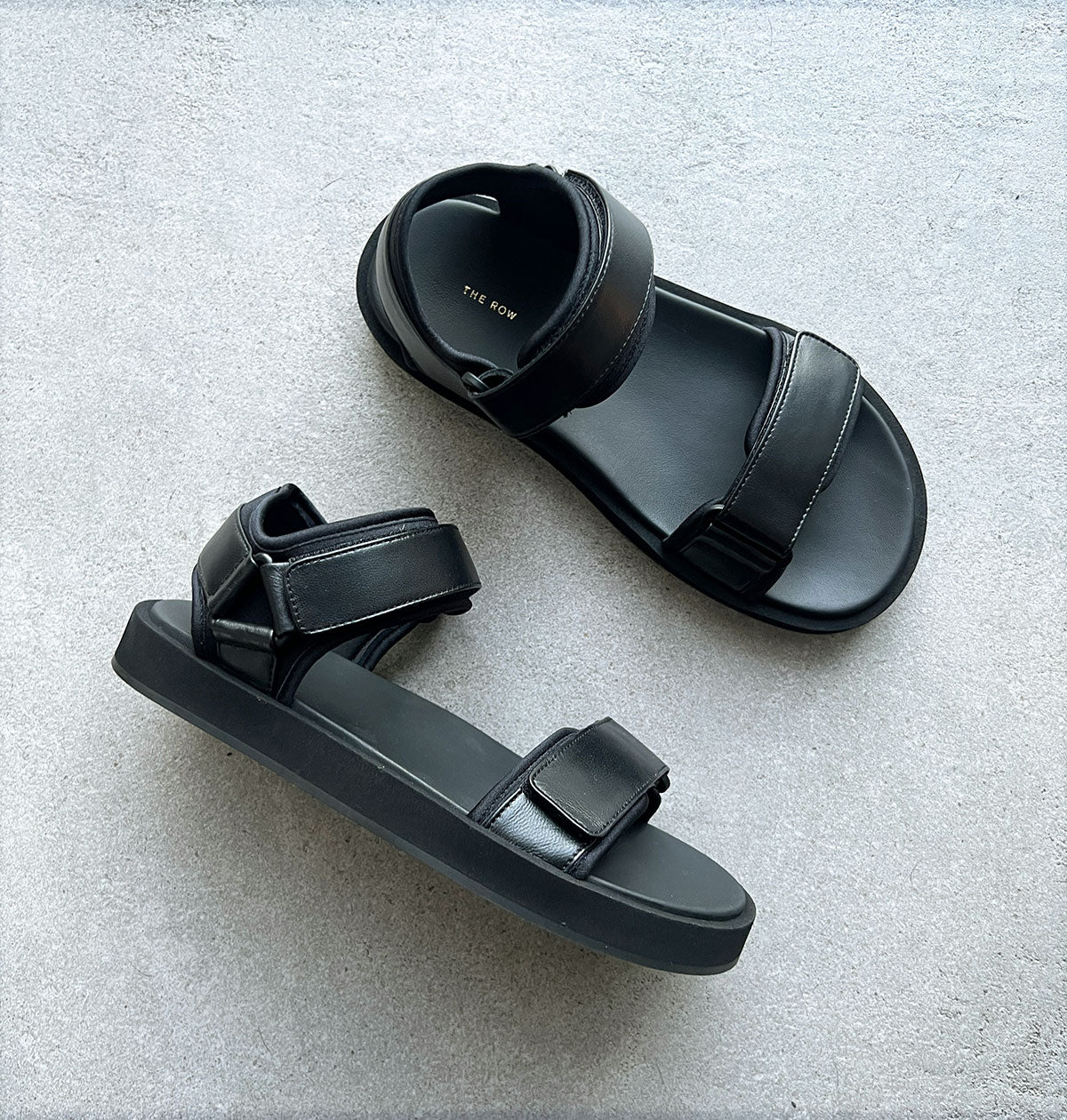 Comfortable Hook and Loop Flat Sandal for Women - Black | Adjustable Straps, Lightweight & Slip-Resistant | Perfect for Beach, Pool, and Casual Wear