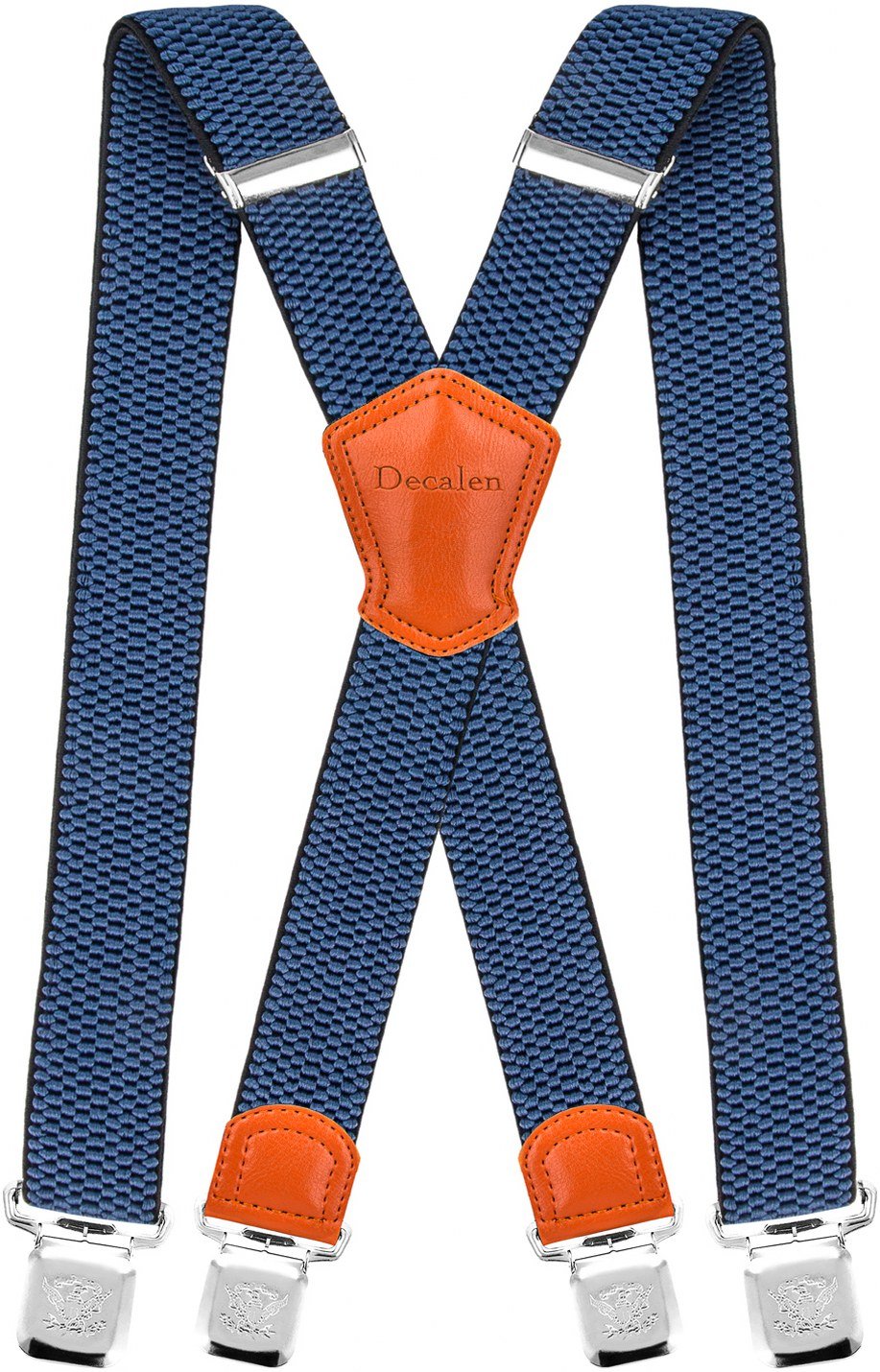 Premium Heavy Duty Suspenders for Men - Extra Strong Clips, X-Back Style - Ideal for Big & Tall Men - Perfect for Formal Wear, Work Attire & Vintage Fashion