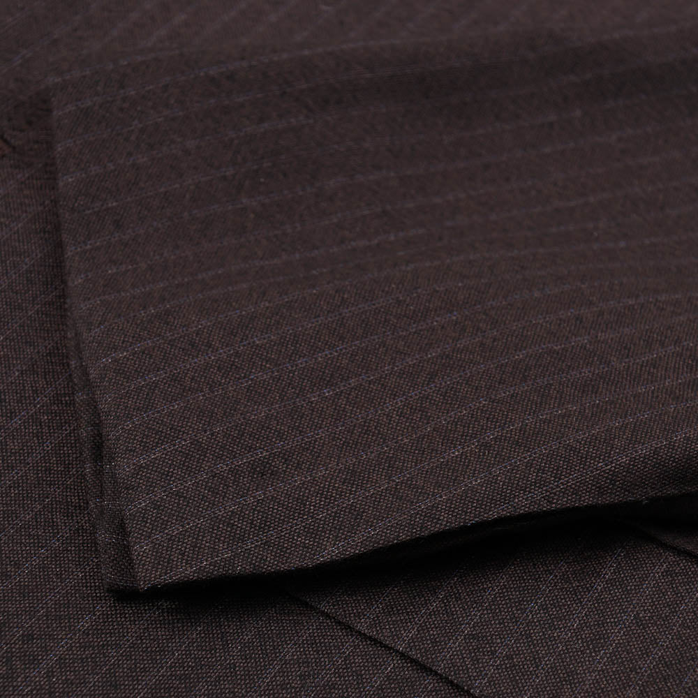 Luxury Kiton Chocolate Stripe Cashmere Suit for Men - Premium Italian Wool Blend Business Attire | Perfect for Weddings, Office Meetings & Formal Events