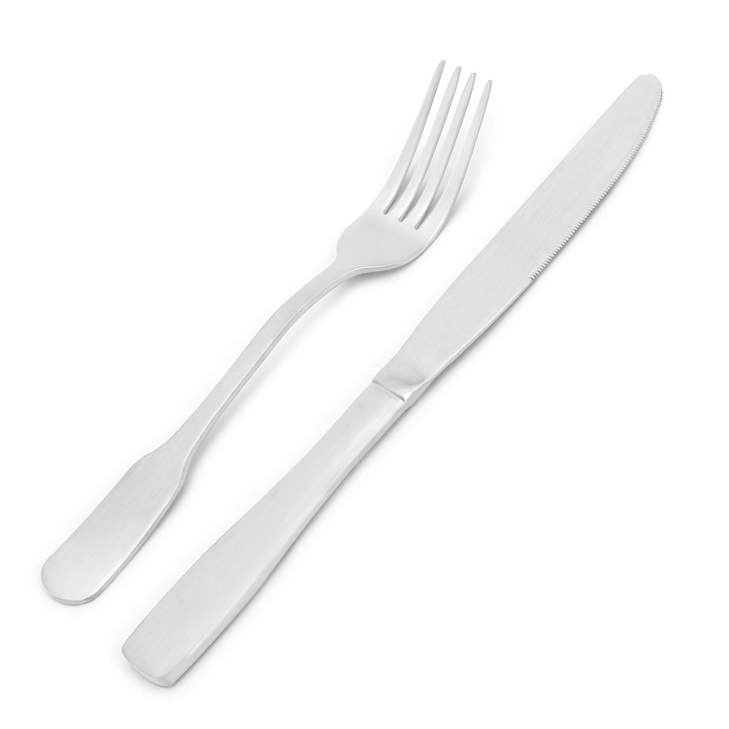Premium 40-Piece Stainless Steel Silverware Set for 8 - Includes Spoons, Forks & Knives - Satin Polished Finish - Dishwasher Safe - Perfect for Dining, Entertaining & Everyday Use