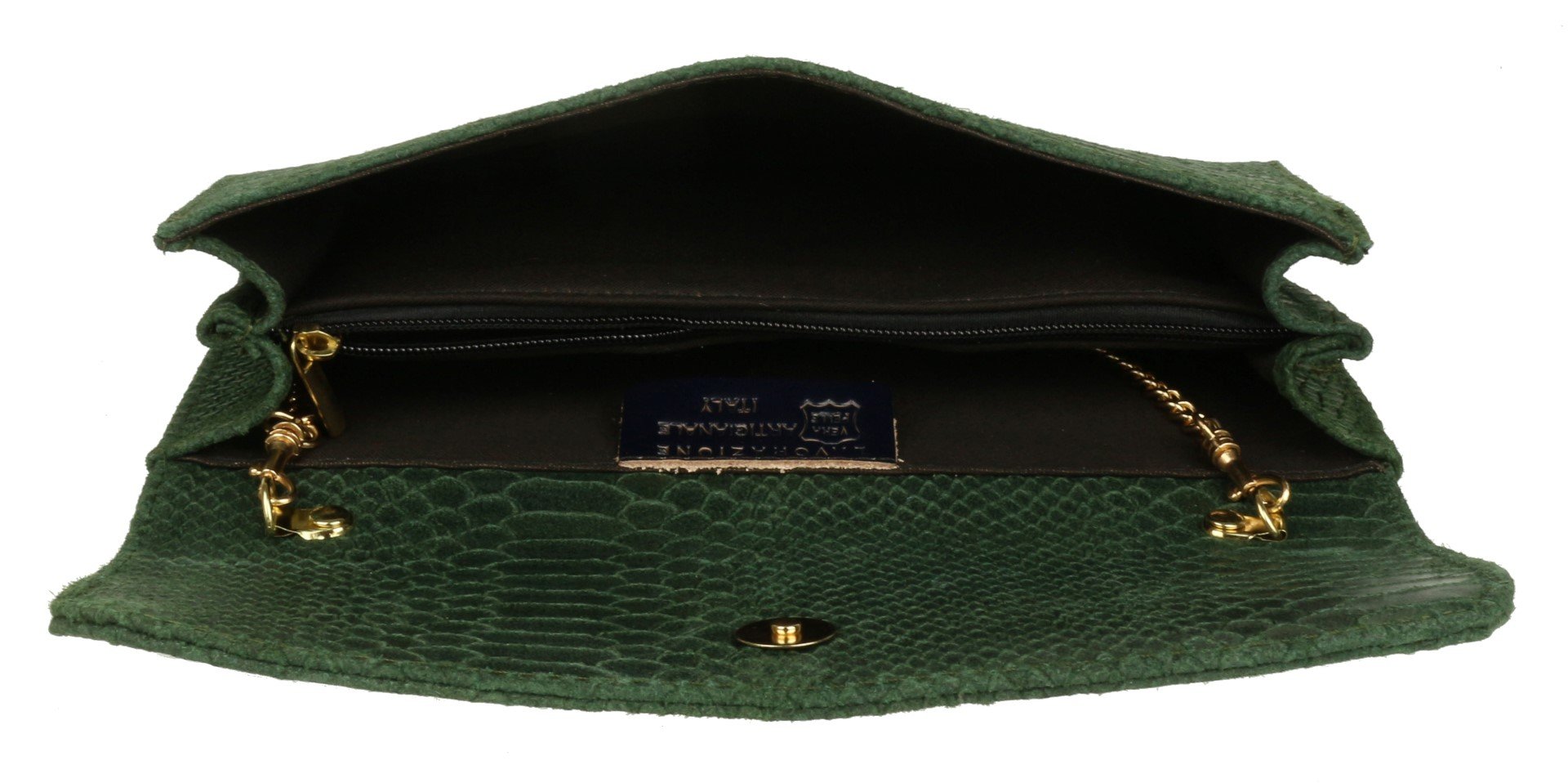Stylish Women's Italian Leather Snake Print Suede Clutch Bag - Elegant Evening Purse for Parties, Weddings & Date Nights