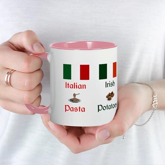 Pasta Potatoes Ceramic Coffee Mug 11 oz (325 ml) - Perfect for Coffee, Tea & Hot Drinks at Home, Office or Gifts
