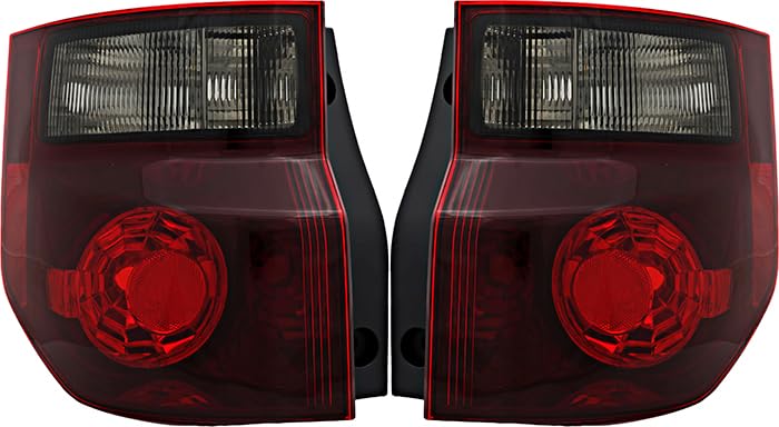 Honda Element SC Tail Lights Lamps Set - Compatible with 2007-2008 Models - Driver & Passenger Side Replacement - Perfect for Car Upgrades & Nighttime Safety
