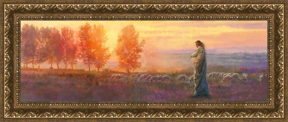 Eventide By Yongsung Kim - Premium Christian Wall Art for Home & Church Decor | Inspirational Bible Verse Canvas Painting | Perfect for Living Room, Bedroom & Worship Spaces