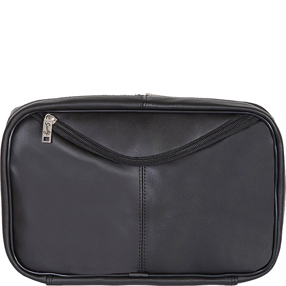 Premium Scully Travel Kit (Black) - Compact & Stylish Toiletry Bag for Men & Women - Perfect for Airplane, Gym, Camping & Business Trips