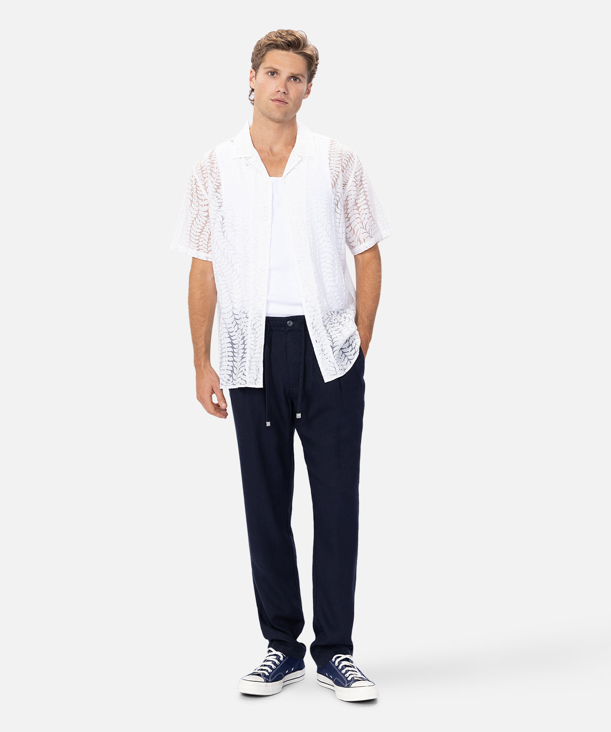 The Sivani Short Sleeve Shirt for Men - Classic White Cotton Casual Button Down Shirt | Perfect for Office, Business Casual & Summer Outfits