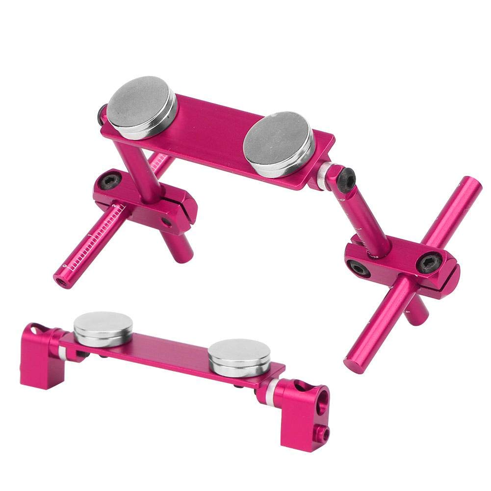 ASixxSix Aluminum Alloy RC Car Body Mount Kit - Adjustable Portable Mount for Tamiya 416/417 & Sakura S/XI/CS (Pink) | Perfect for Drift Racing, RC Car Upgrades & Hobbyist Customization
