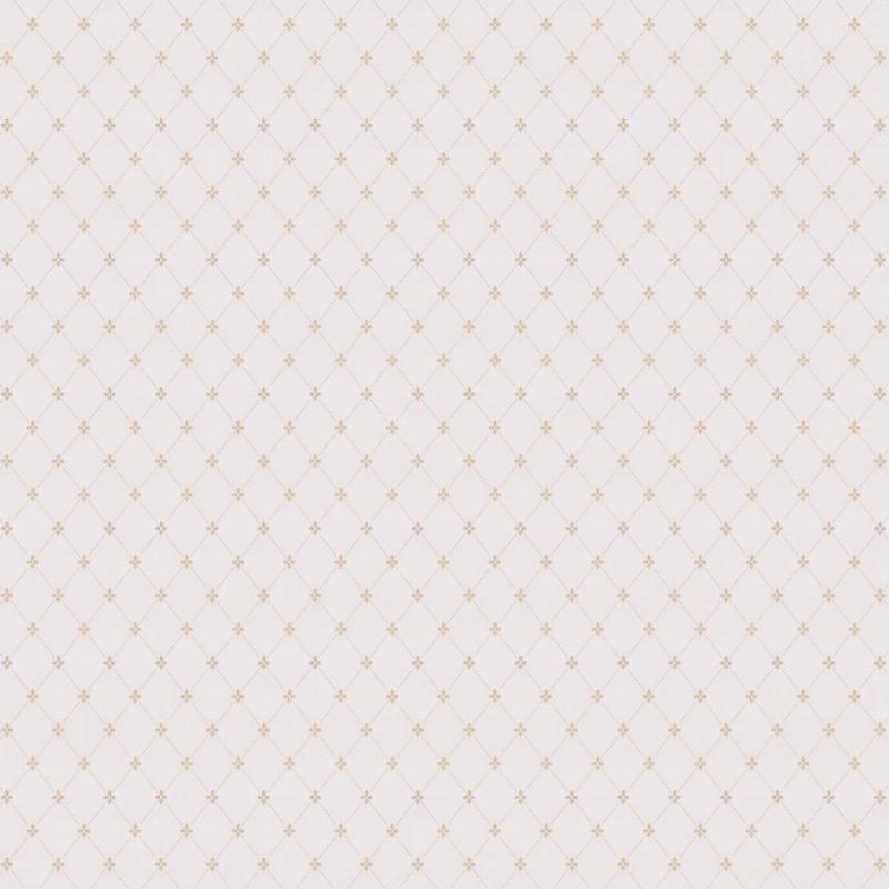 Lim & Handtryck Wallpaper - Filip's Castle White/Gold - Premium Peel & Stick Wallpaper for Living Room, Bedroom, and Home Decor