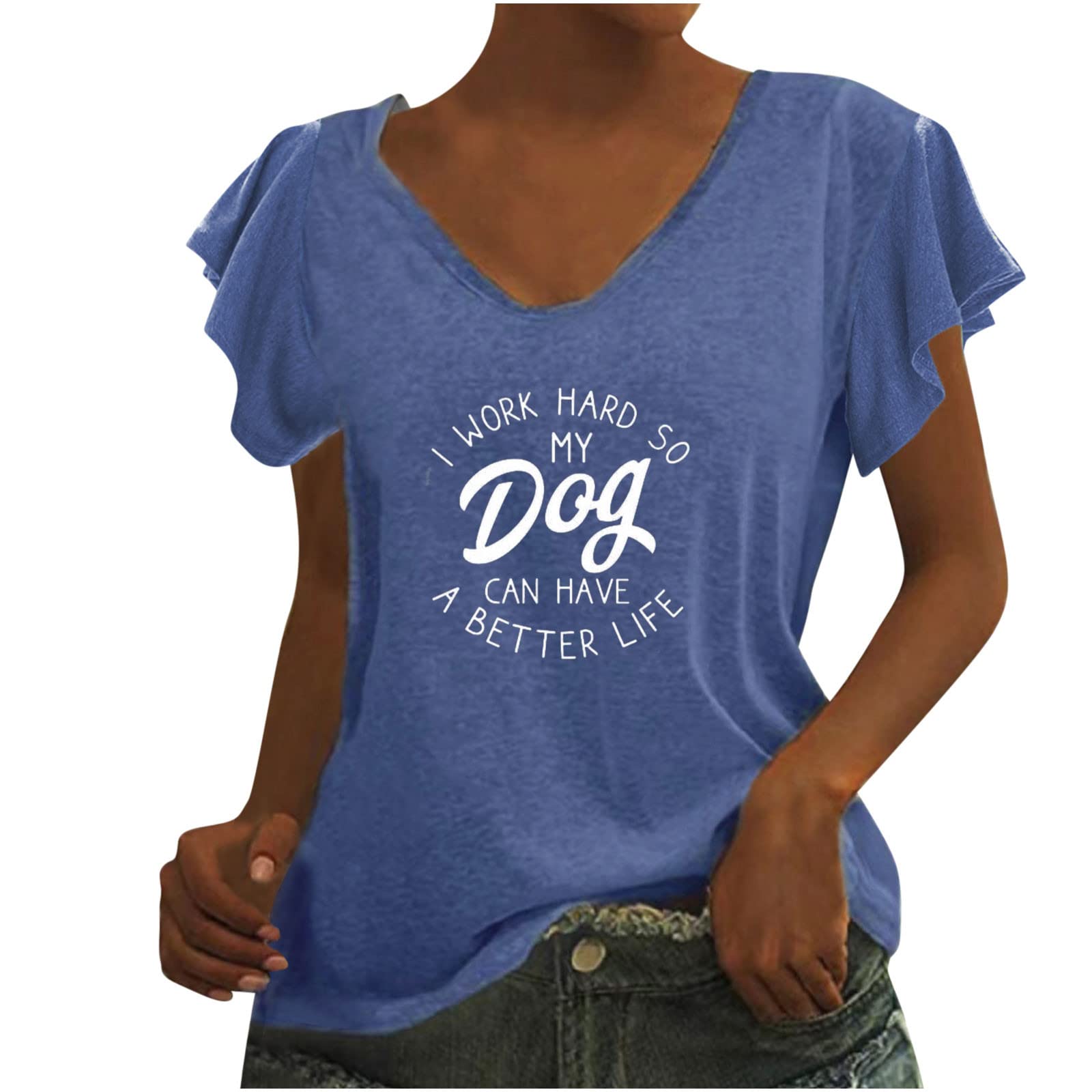 Sexy V-Neck Short Sleeve Blouse for Women - Summer Basic Tops & Casual Shirts | Perfect for Beach, Party, and Everyday Wear