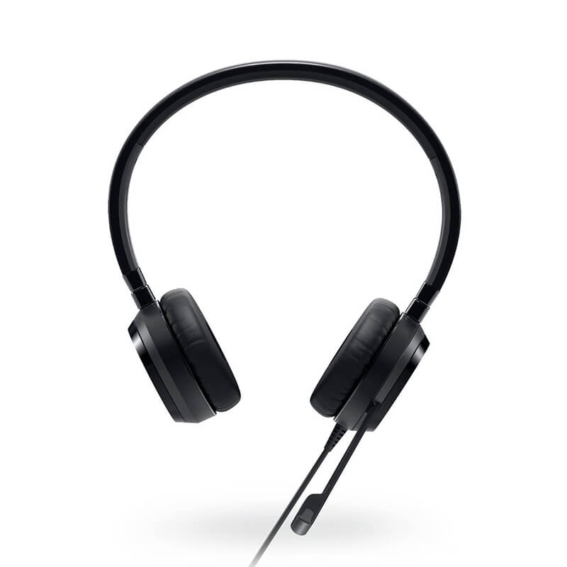Dell UC350 Pro Stereo Headset with Noise Cancelling Mic - Certified for Skype for Business & Microsoft Teams - Perfect for Remote Work & Online Meetings