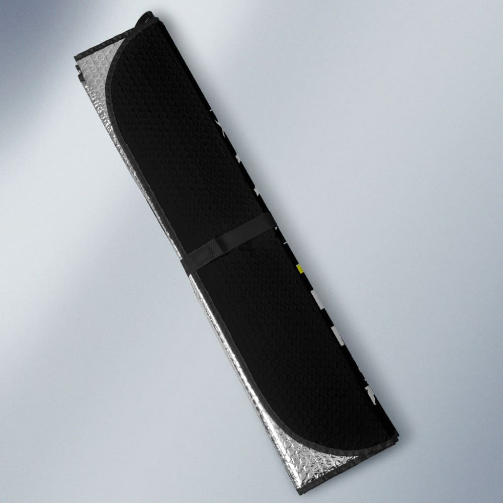 911 Dispatchers The Chaos Voice In The Dark - Thin Yellow Line Car Sun Shade for Auto Windows | UV Protection & Heat Reduction | Perfect for First Responders, Police Support, and Patriotic Car Accessories