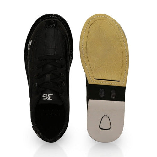 3G Men's Tour Black Right Hand Bowling Shoes - Lightweight & Comfortable for Professional & Casual Bowlers - Perfect for League Play, Tournaments & Practice Sessions