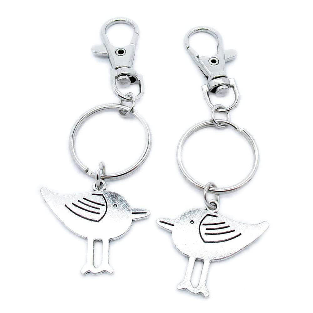 Wholesale Cute Chicken Bird Keychain Keyring with Lobster Clasp - Jewelry Supplies for Gifts, Party Favors & DIY Crafts (YW3I8D) - Perfect for Keychains, Backpacks, and Handbag Accessories