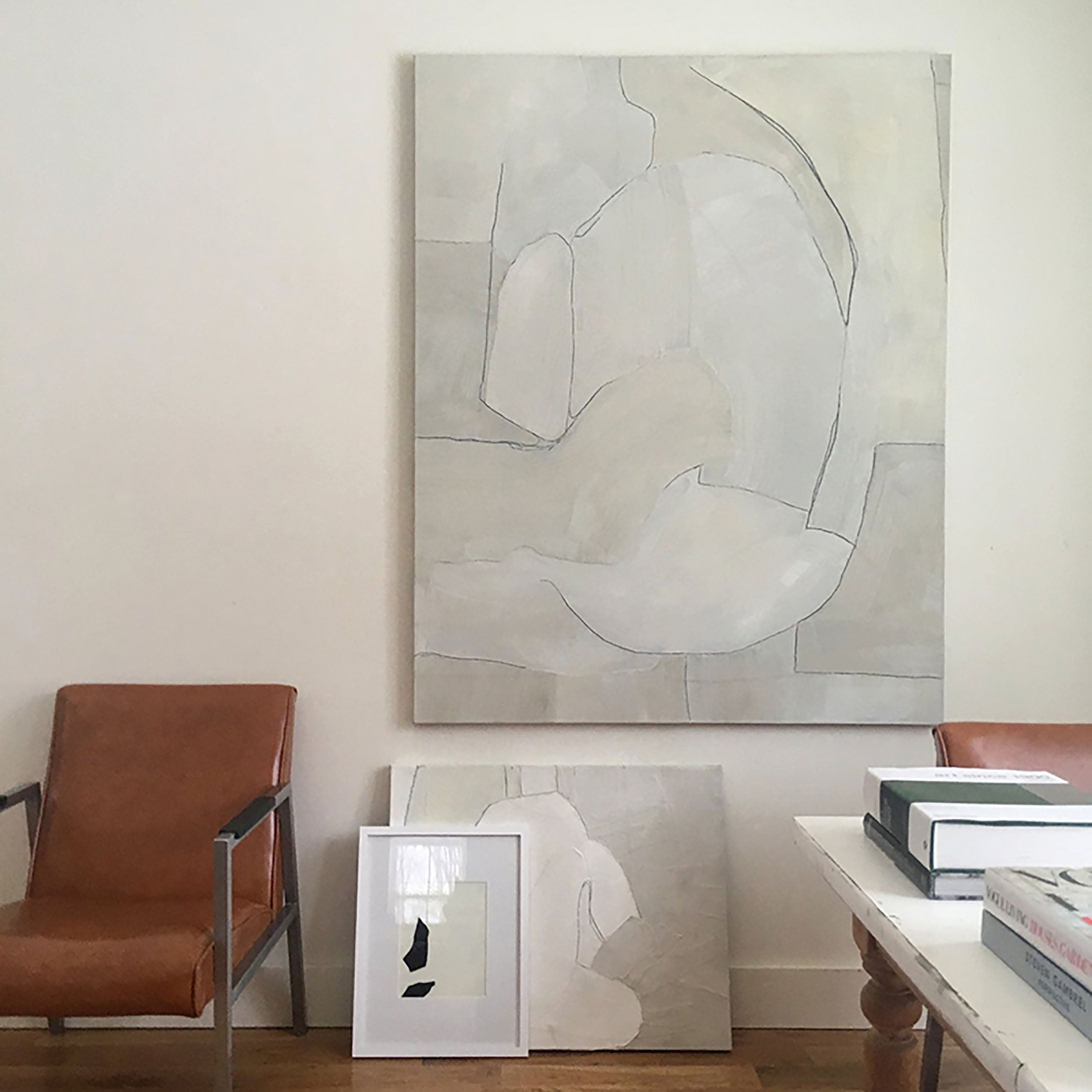 Modern Geometric Abstract Wall Art Painting Canvas Print #MM074 - Perfect for Living Room, Bedroom & Office Decor