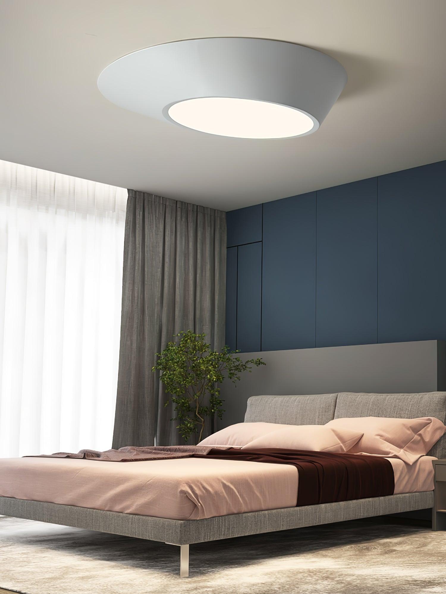 Modern Angled Ceiling Light Fixture - Adjustable LED Flush Mount for Kitchen, Bedroom & Hallway - Energy Efficient Indoor Lighting Solution