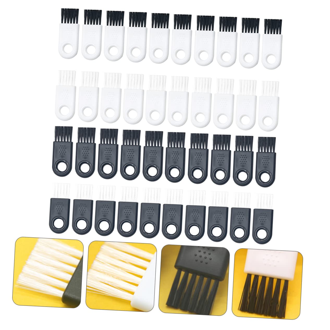 Healeved 40Pcs Electric Razor Cleaning Brushes - Premium Hair Clipper Maintenance Kit for Electric Shaver Grooming & Care - Perfect for Home, Salon & Barber Shop Use