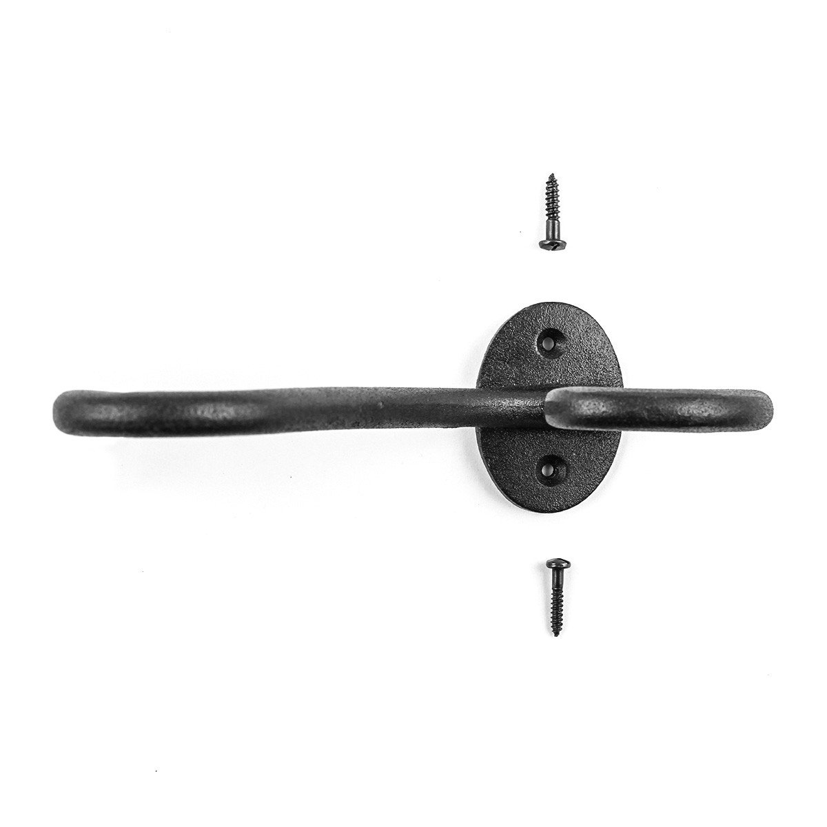 3-Pack Black Wrought Iron Wall Hooks 7