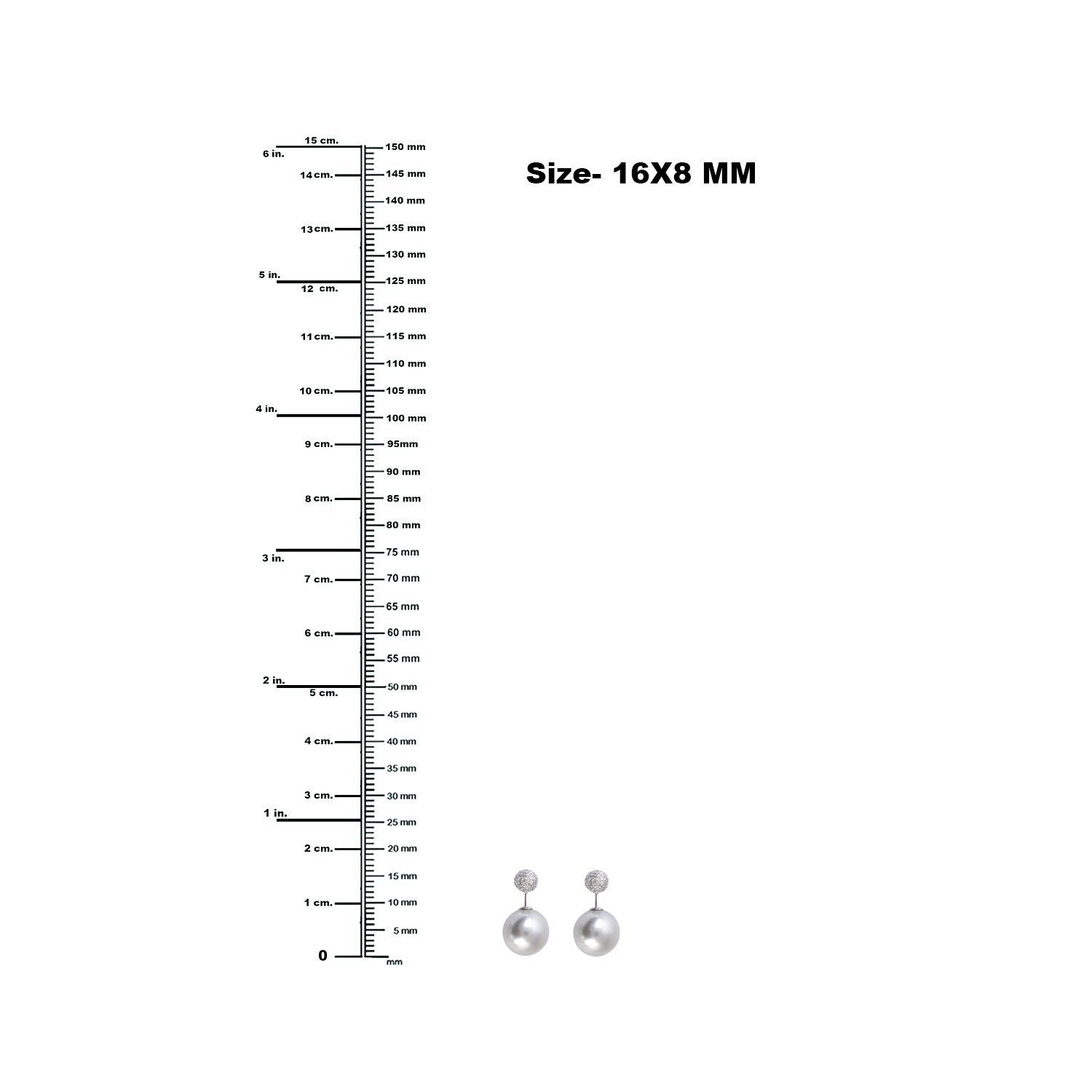 18K White Gold Ball Cut Pearl June Birthstone Pave Diamond Tunnel Earrings for Women - Elegant Bridal, Wedding, Anniversary & Party Jewelry Gift