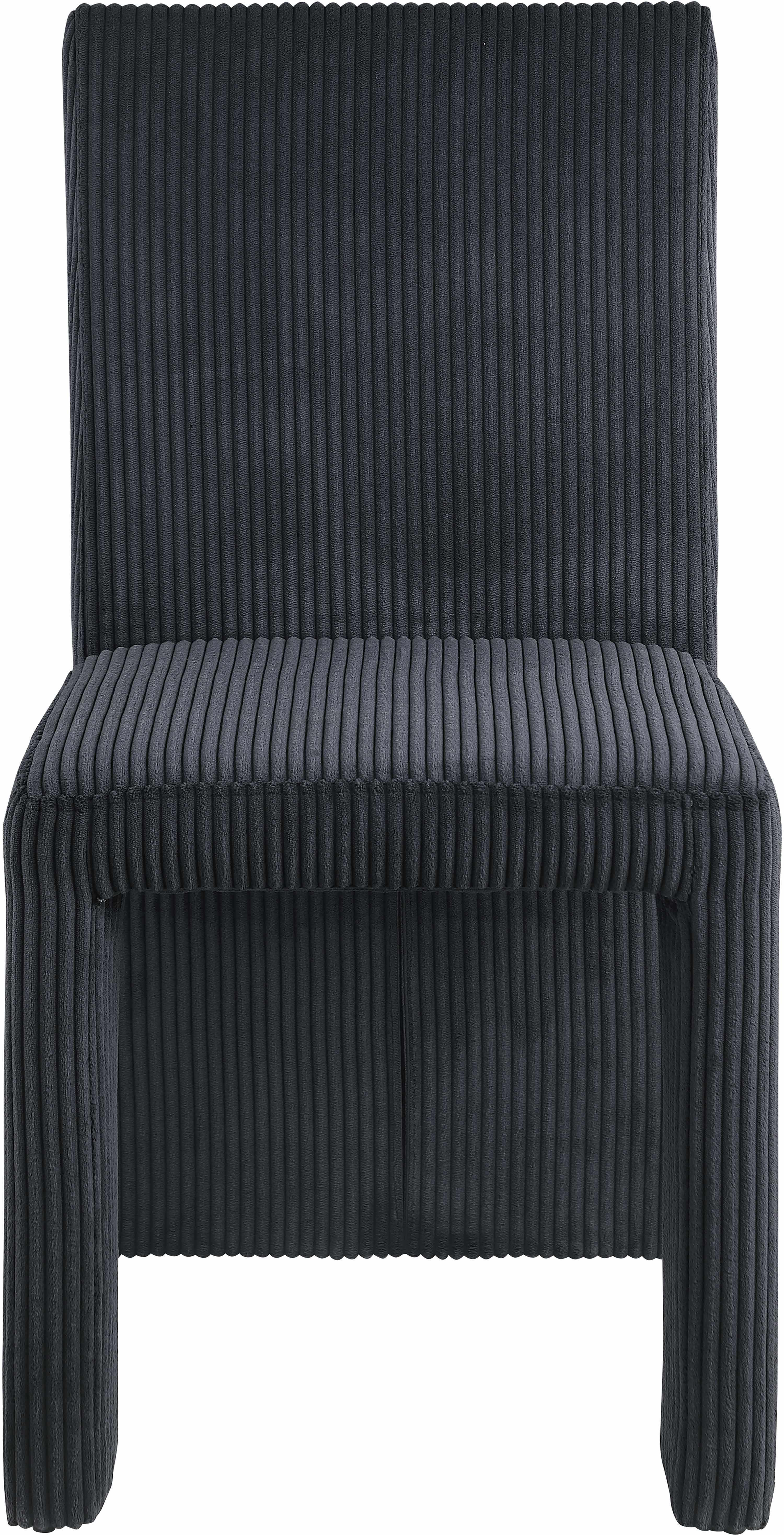 Premium Benson Microsuede Corduroy Fabric Dining Chair - Comfortable Modern Upholstered Seat for Kitchen, Dining Room & Office - Home & Commercial Use