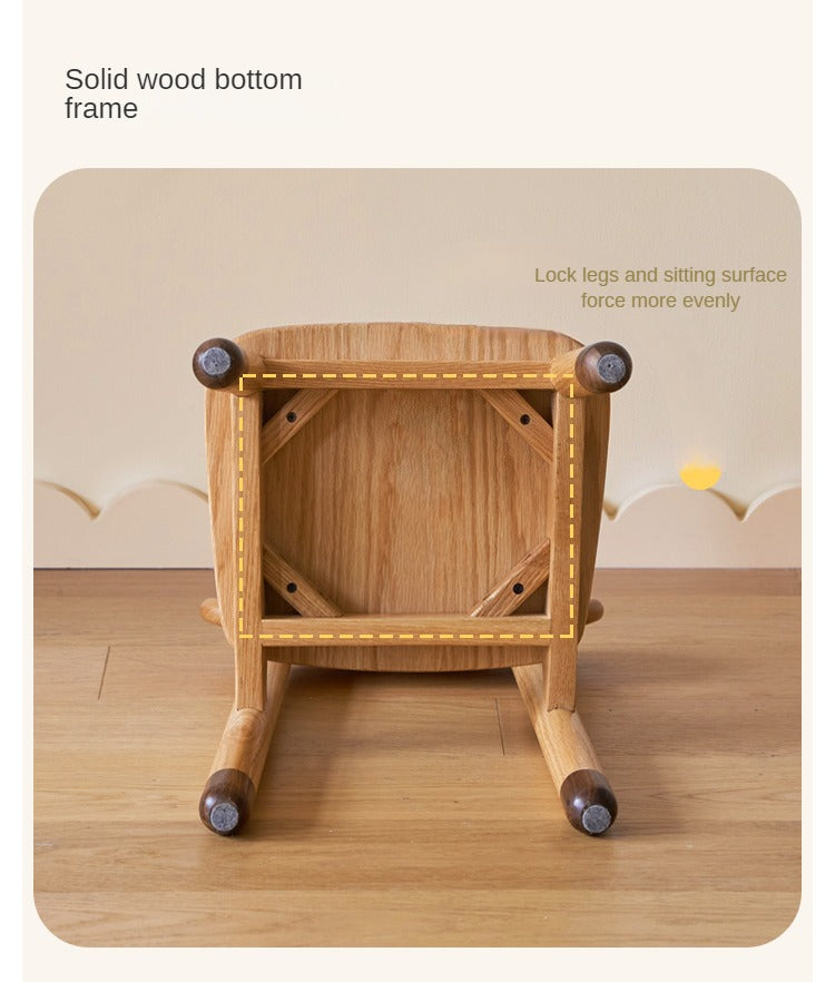 Premium Solid Oak & Beech Wood Kids Small Chair - Durable & Safe for Toddlers - Perfect for Playrooms, Bedrooms & Classrooms