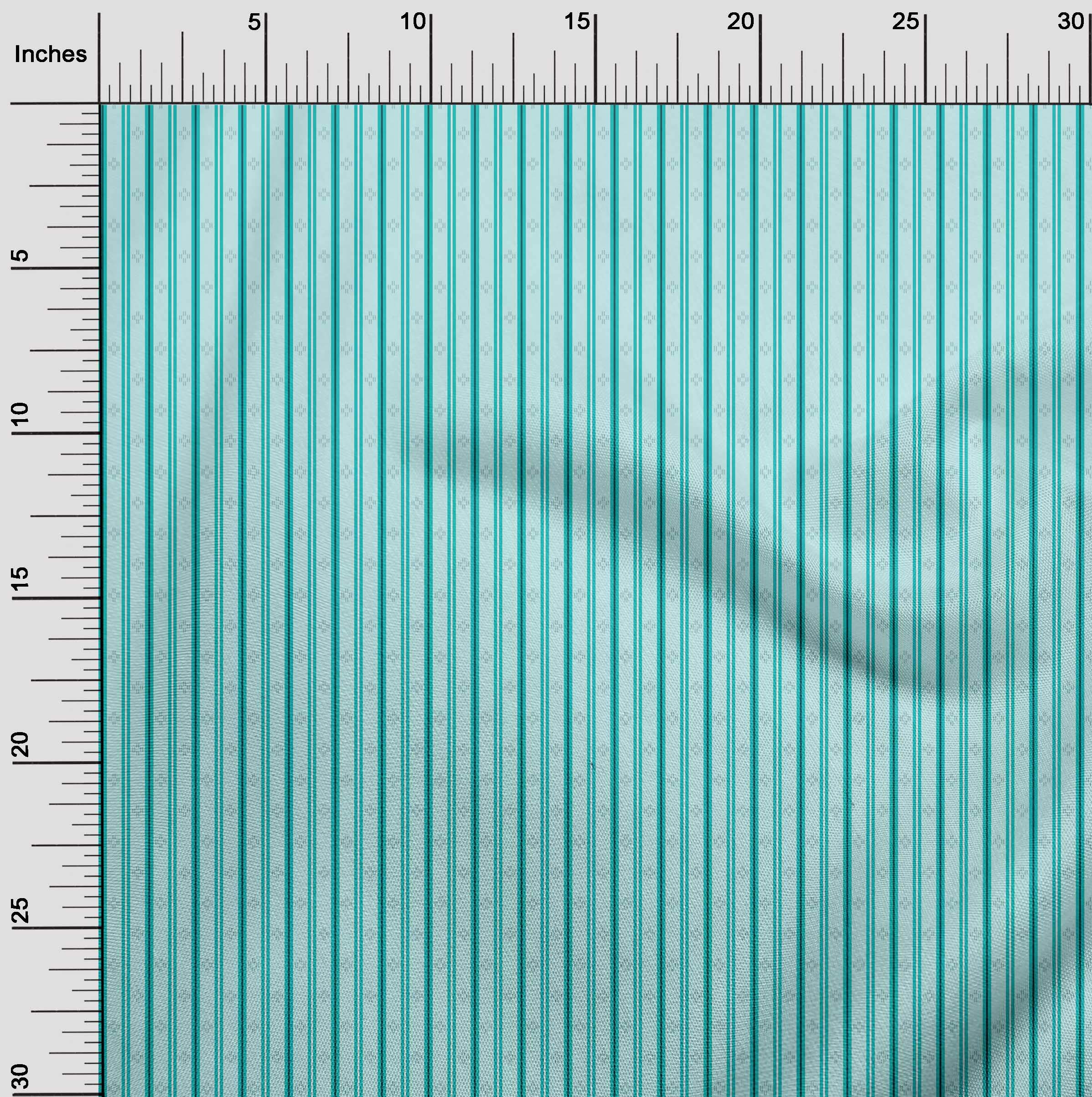 Premium 100% Cotton Cambric Fabric with Shadow Stripe Print - 56 Inch Wide - Ideal for Quilting, Dressmaking & Home Decor Projects