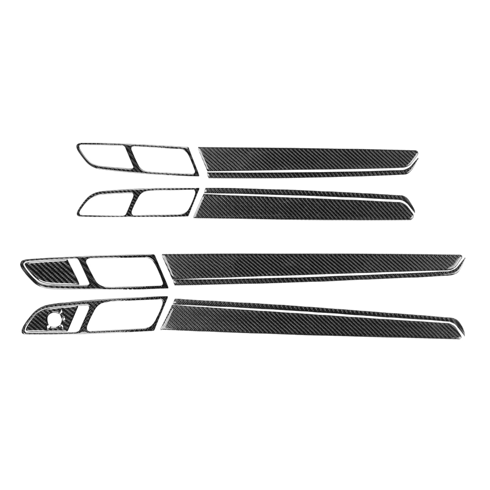 Premium Carbon Fiber Door Panel Kit for Volkswagen Passat NMS B7 (2012-2019) - Black | Interior Upgrade for Enhanced Style & Protection | Perfect for Car Enthusiasts & Customization