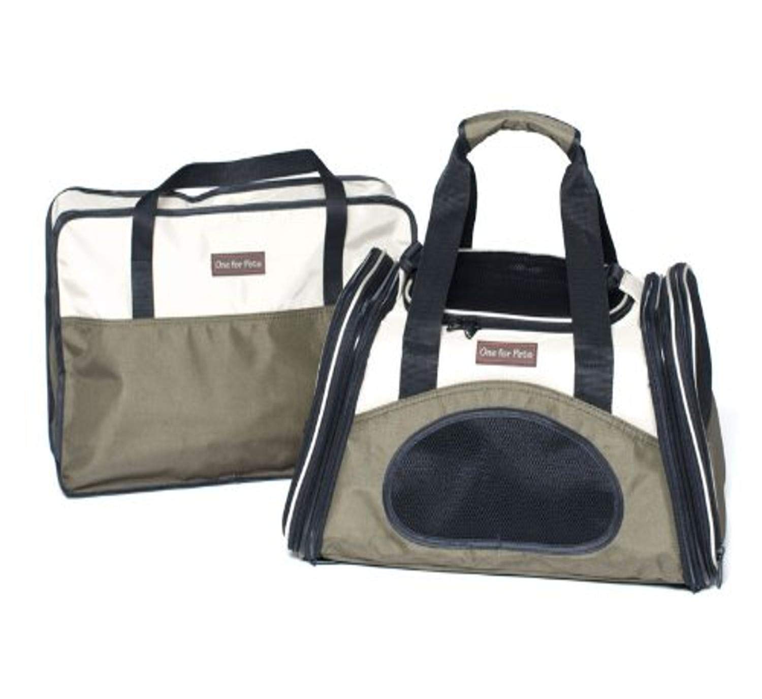 The One Bag Small Pet Carrier for Cats & Dogs - Lightweight & Airline Approved Travel Carrier in Olive Green - Perfect for Air Travel, Vet Visits & Outdoor Adventures