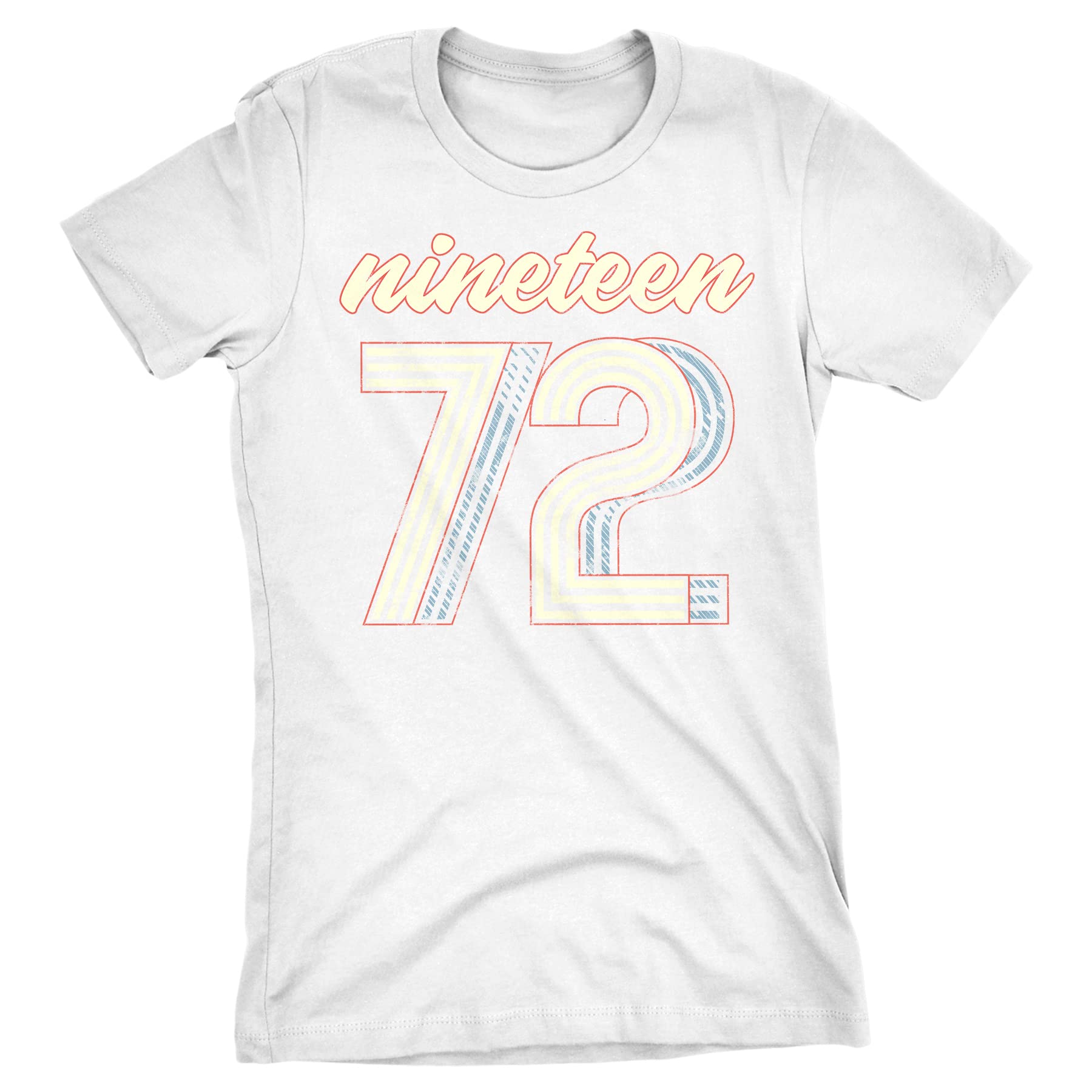 Vintage 1972 Retro 50th Birthday Shirts for Women - Funny 50th Birthday Gift Idea - Perfect for Birthday Parties & Celebrations