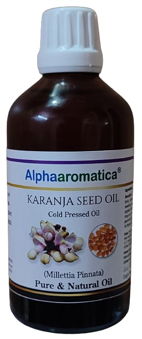 Pure Cold Pressed Karanja Seed Oil 100ml - Organic, Natural Carrier Oil for Skin & Hair Care - Perfect for Aromatherapy, Massage & DIY Beauty Products