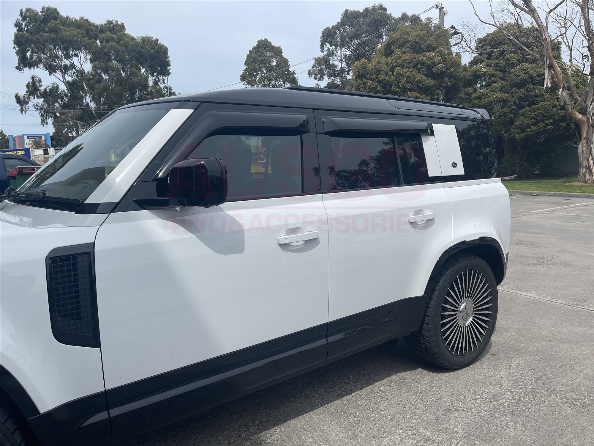 Premium Wide Weather Shields for Land Rover Defender L663 Series (110/130) 2020-2024 - Durable Rain Guards & Wind Deflectors for Off-Road & Urban Driving