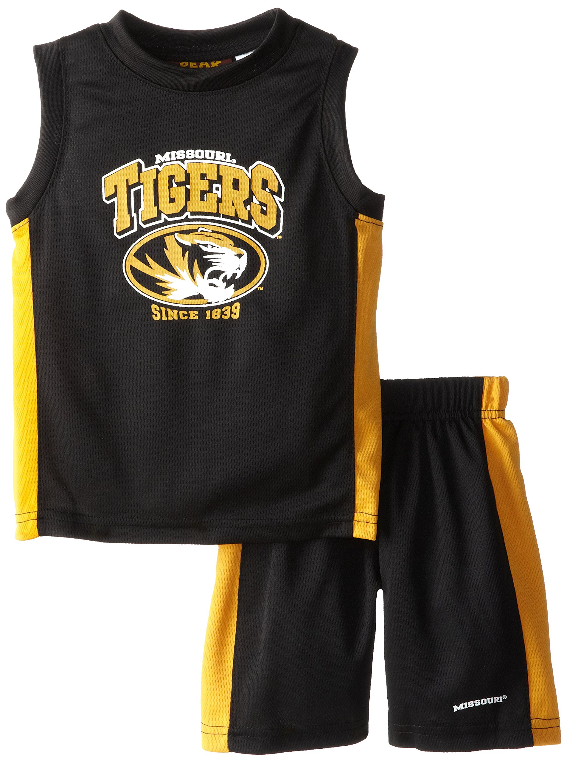 PEAKSEASON NCAA Missouri Tigers 2-Piece Kids Apparel Set - Youth Team Outfit for Game Day & School Spirit