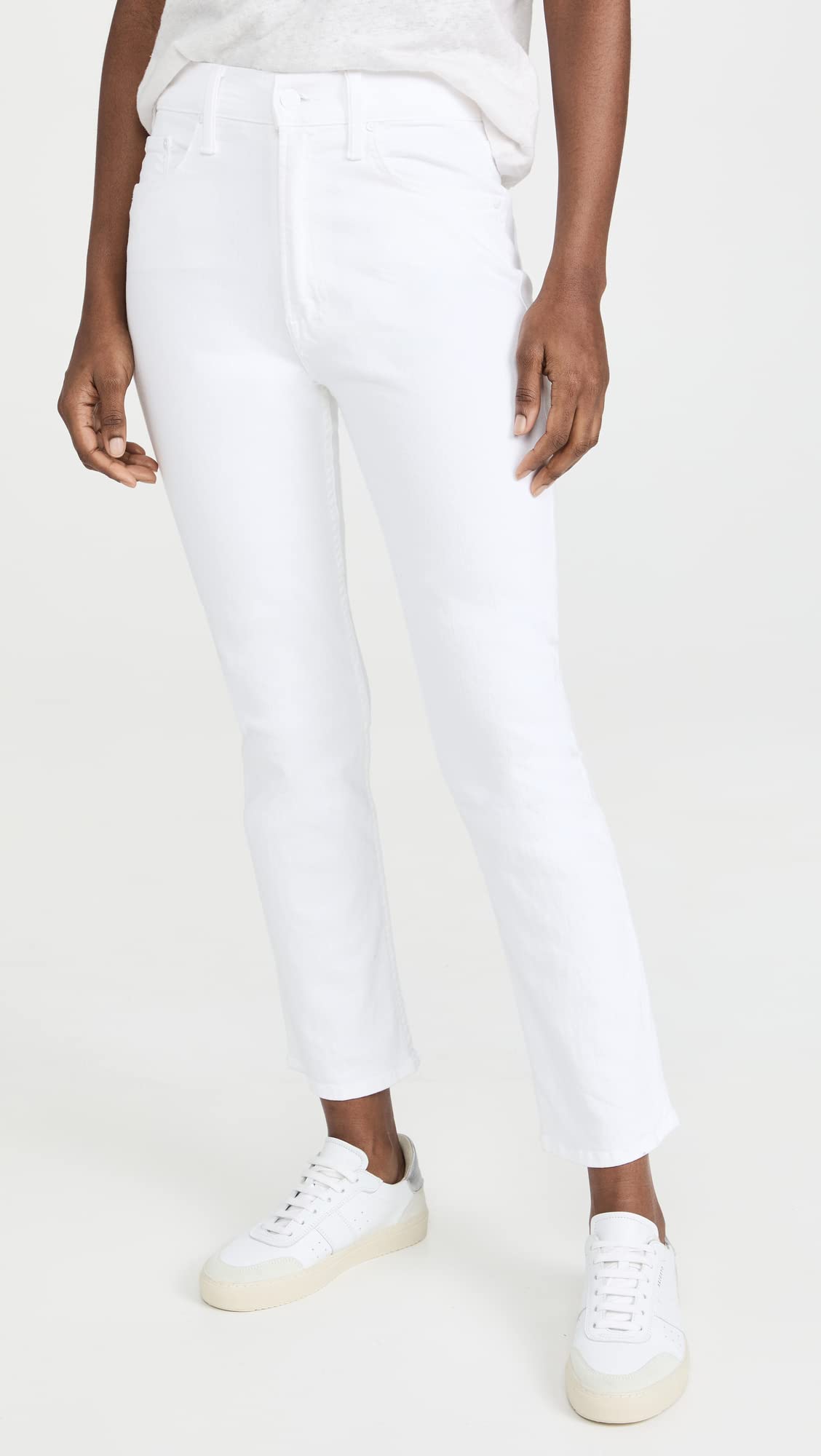 MOTHER Women's High Waisted Stretch Skinny Jeans - Comfortable Ankle Length Denim Pants for Casual Wear & Everyday Outfits