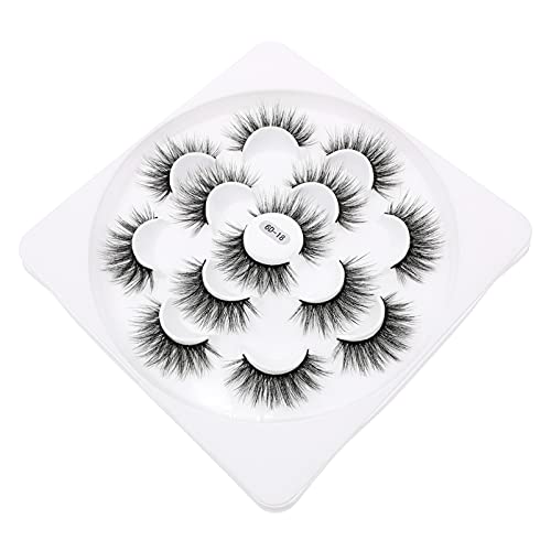 FRCOLOR Natural False Eyelashes - 1 Box Dense Volume Fake Lashes for Women, Cruelty-Free & Reusable - Perfect for Daily Wear, Parties, Weddings & Special Occasions