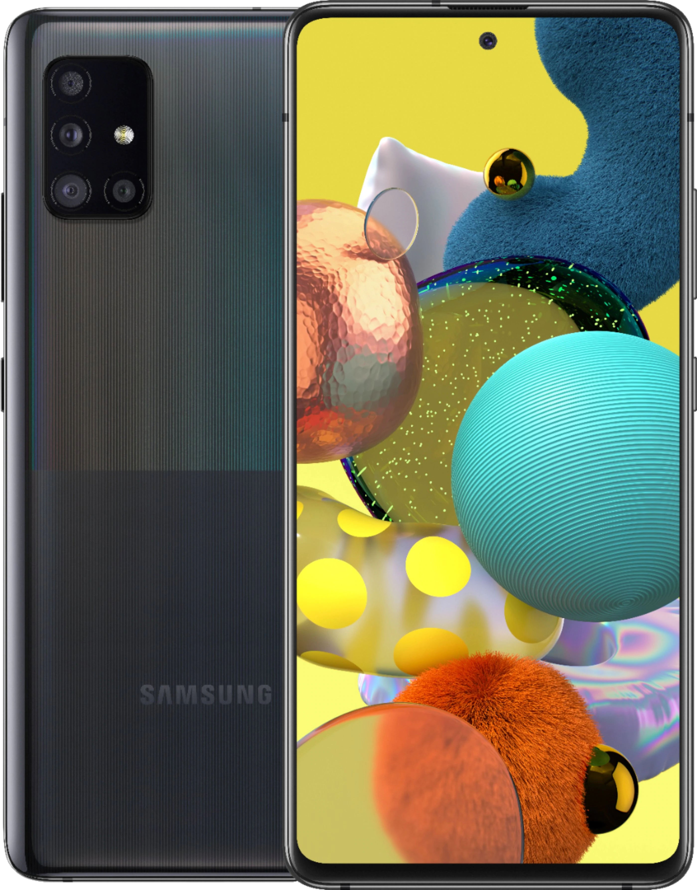 Samsung Galaxy A51 5G Smartphone 128GB Prism Cube Black (T-Mobile Compatible) - Perfect for Streaming, Gaming & Social Media