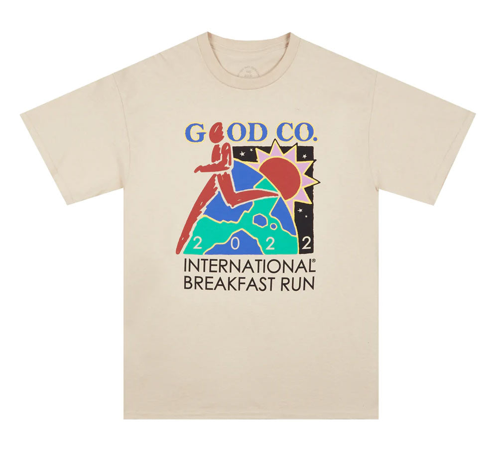 BREAKFAST RUN TEE - Comfortable Casual T-Shirt for Men & Women - Perfect for Morning Jogging, Gym Workouts and Everyday Wear