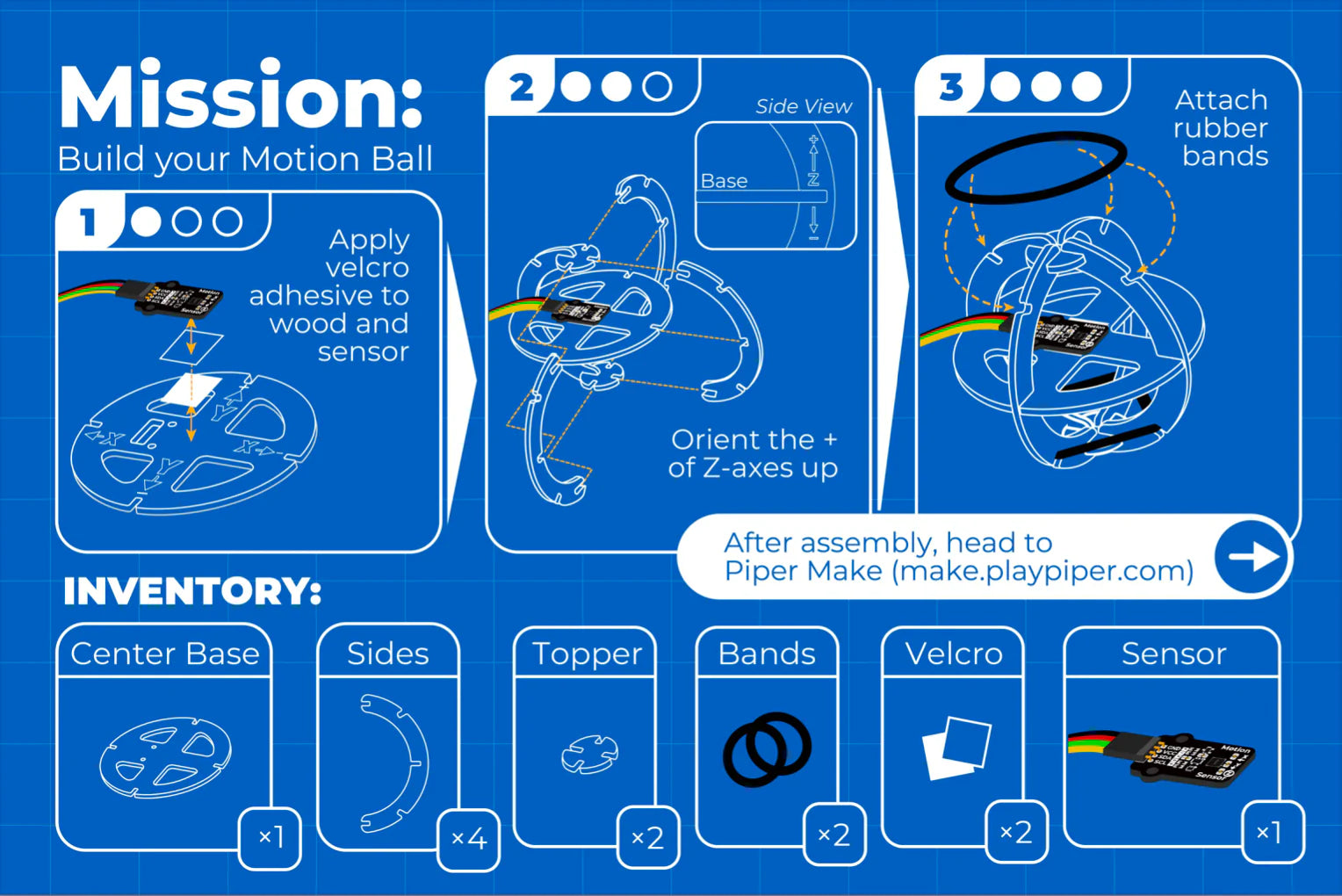 Piper Make Motion Ball - Interactive STEM Learning Toy for Kids | Educational Coding & Robotics Kit | Perfect for Home, Classroom & STEM Projects