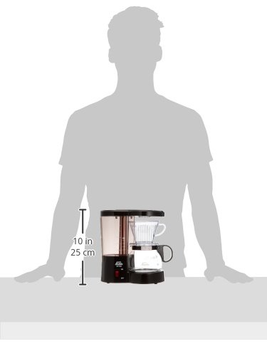 Premium Kalita Wave 185 Coffee Dripper (Black ET-102) - Perfect for Pour Over Coffee Brewing at Home, Office or Camping