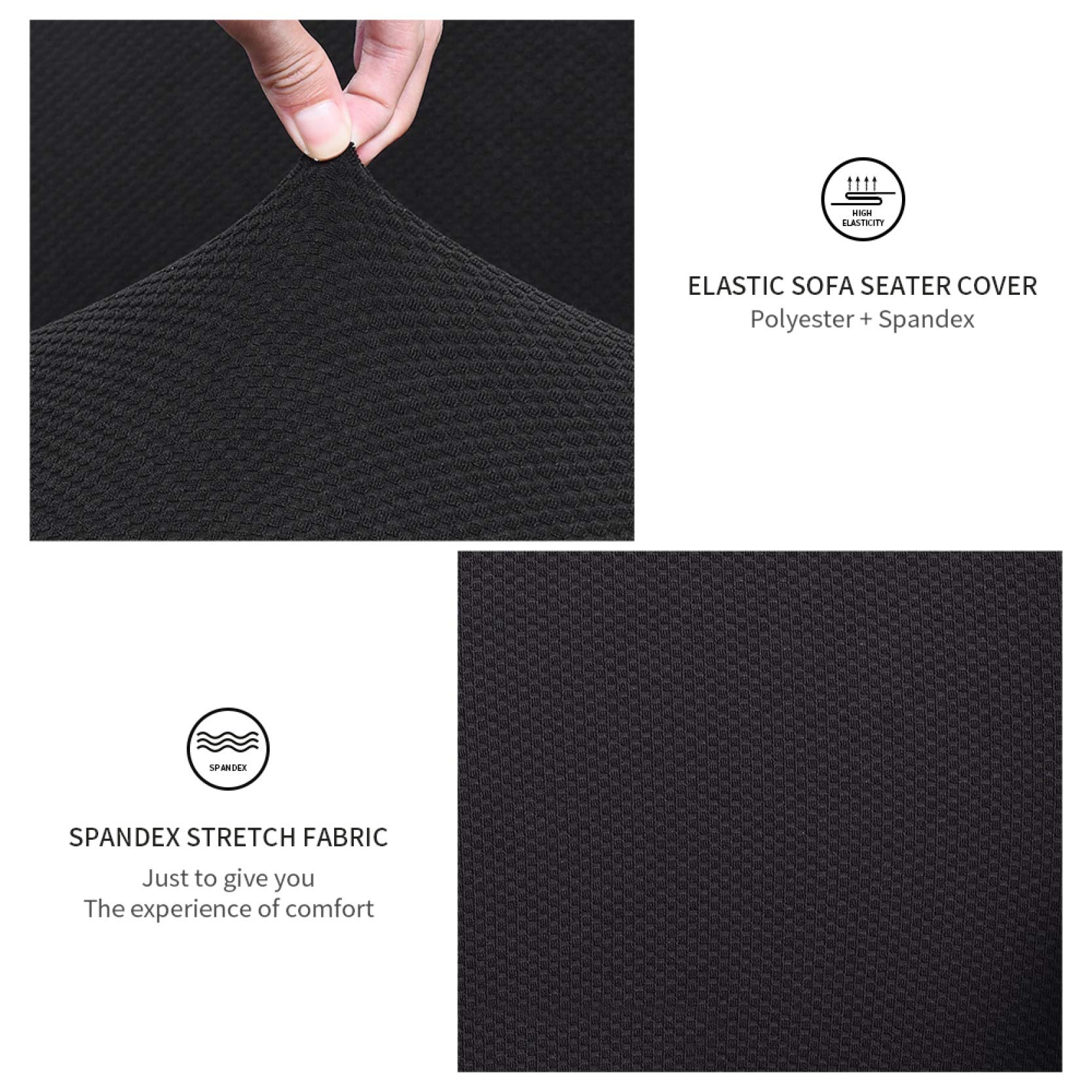 KKONION Office Chair Cover - Removable & Washable Stretch Slipcover for Swivel Computer Chairs - Protects from Spills & Stains - Perfect for Home Office, Gaming, and Conference Rooms