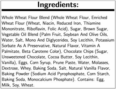 David's Whole Grain Chocolate Chip Cookie Dough - 1.85oz (210 Count Bulk Pack) | Perfect for Baking, Snacking & School Lunch Treats
