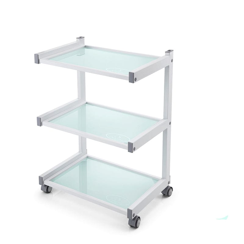 Foldable Rolling Trolley Cart with 1 Drawer - Portable Utility Cart for Kitchen, Office, or Garage Storage - Heavy Duty Wheels for Easy Mobility