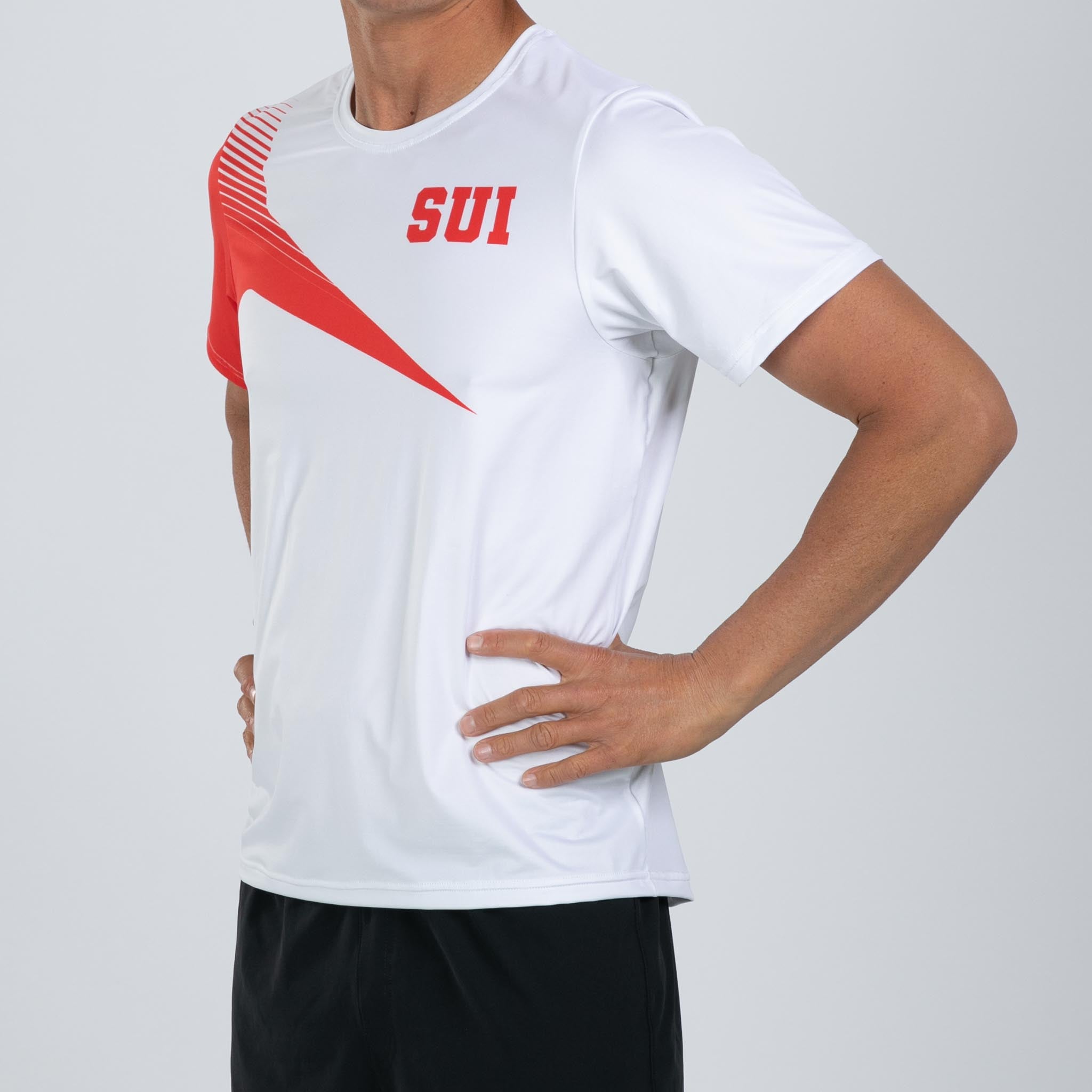 Limited Edition Men's Running T-Shirt - Breathable & Lightweight for Jogging, Gym & Outdoor Activities | Switzerland Inspired Design